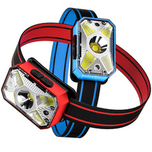 Lade das Bild in den Galerie-Viewer, Head Light Led Strong Light Cob USB Charging Night Running Induction Fishing Camping