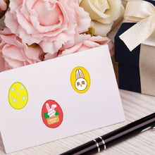 Load image into Gallery viewer, 2x500pcs Christmas Xmas Rabbit Egg Chicken Happy Easter Envelope Gift Bag Packaging Sticker tape