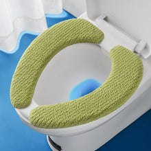 Load image into Gallery viewer, 3pcs Toilet Seat Cover Pads Winter Adhesive Universal Waterproof Pad Washer Puff Velvet Two-Piece Stickers