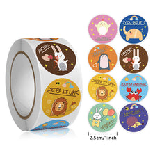 Load image into Gallery viewer, 2x500pcs Christmas Xmas Child-Free Elk Elephant Wow Great Children's Toy Student Reward Stationery Stickers tape