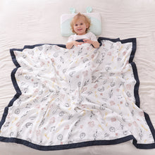 Load image into Gallery viewer, 120 * 150cm Children's Gauze Bath Towel Covering Blanket Summer Blanket 6 Layers
