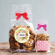 Load image into Gallery viewer, 2x500pcs Xmas Christmas Stickers Roll Label Flower Thank You Gift Baking Biscuit Packaging Tape