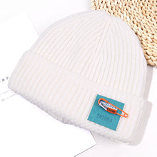 Load image into Gallery viewer, Warm Winter Knit Beanie Hats Patch Couple Melon Skin Autumn And Winter Solid Color Ladies Unisex