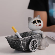 Load image into Gallery viewer, Ashtray Cute Simple Office Trendy Cool Animal Cart Ashtray