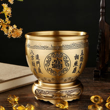 Load image into Gallery viewer, Ashtray Couplet Pot Bottom Golden Toad Shop Counter Decoration Back Pattern Landscape Ashtray