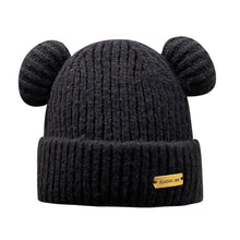 Lade das Bild in den Galerie-Viewer, Warm Winter Knit Beanie Hats Hat Women Korean Ins Cute Ears Autumn and Winter Thickening Wool Unisex