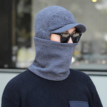 Lade das Bild in den Galerie-Viewer, Warm Winter Knit Beanie Hats Fleece-Lined Men's Ear Protection Student Windproof Cycling Scarf Unisex
