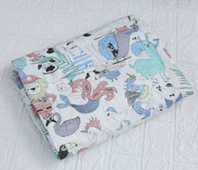 Lade das Bild in den Galerie-Viewer, Children's Spring Blanket Cotton Double Layer Cover Blanket Air Conditioning Blanket Autumn and Winter Comfort Quilt Small Blanket