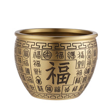 Lade das Bild in den Galerie-Viewer, Ashtray Small Rice Jar Office Decoration Brass Cornucopia Crafts Copper Incense Burner Ashtray