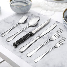 Lade das Bild in den Galerie-Viewer, 304 Stainless Steel Flatware Sets Rose Gold 24-Piece Set Western Food/Steak Knife, Fork and Spoon