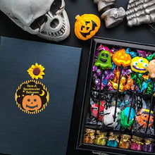 Load image into Gallery viewer, 2 Rolls 1000pcs Halloween Pumpkin Expression Sticker Adhesive Gift Sealing Paste