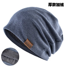 Lade das Bild in den Galerie-Viewer, Warm Winter Knit Beanie Hats Spring And Autumn Pullover Leisure Loose Fleece-Lined Men 'S And Women 'S Outdoor Toe Cap Unisex