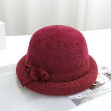 Lade das Bild in den Galerie-Viewer, Warm Winter Knit Beanie Hats Autumn and Winter plus Fluff Hat Middle-Aged and Elderly Women Unisex