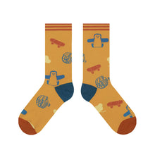 Load image into Gallery viewer, 3 Pairs Trendy Cute Adult Women's Socks Autumn Winter Cotton Cartoon Penguin Tube Socks