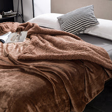 Load image into Gallery viewer, Winter Warm Double Layer Berber Fleece Blanket Nap Single Double Flannel Blanket