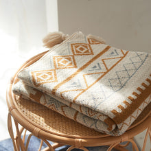 Load image into Gallery viewer, Simple Knitting Wool Shawl Blanket Nap Blanket Winter Ornament Blanket Sofa Blanket