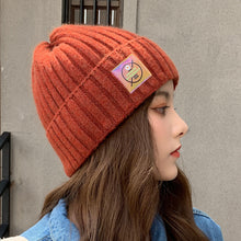 Load image into Gallery viewer, Warm Winter Knit Beanie Hats Wool Women Autumn Casual All-Matching Pullover Unisex