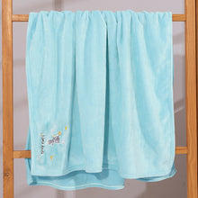 Load image into Gallery viewer, 100 * 150cm Cute Cartoon Embroidery Pattern Flannel Air Conditioning Blanket Office Nap Blanket