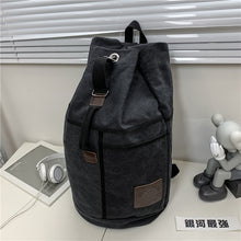 Lade das Bild in den Galerie-Viewer, Backpack travel Men Women Outdoor Travel Sports Water Bucket Trend Canvas School shoulder bag