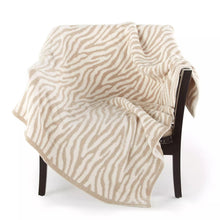 Lade das Bild in den Galerie-Viewer, Fleece Woolen Blanket Children's Knitted Leopard Blanket Fleece-Lined Knitting Leopard Blanket Dream Cover Blanket