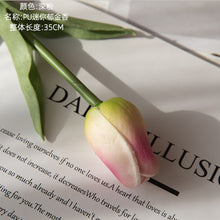 Load image into Gallery viewer, 3PCs Pu Mini Tulip Artificial Fake Flower Plants Home Decoration Wedding Bouquet