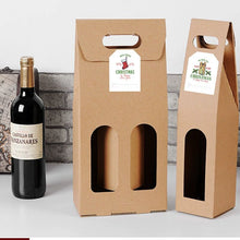 Lade das Bild in den Galerie-Viewer, 2x300pcs 6 Designs Square Christmas Label Merry Christmas Gift Stickers tape