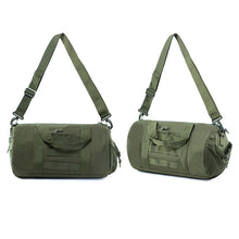 Lade das Bild in den Galerie-Viewer, Backpack Men's Bag Large Capacity Travel Bag Waterproof Men's Bag iPad Messenger Bag Handbag round Bag Tactical Bucket Bag Army Fan Bag
