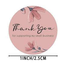 Lade das Bild in den Galerie-Viewer, 2x500pcs Christmas Xmas Baking Thank You for Supporting My Small Business Label Sticker tape