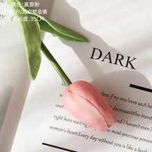 Load image into Gallery viewer, 3PCs Pu Mini Tulip Artificial Fake Flower Plants Home Decoration Wedding Bouquet