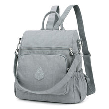 Lade das Bild in den Galerie-Viewer, Ladies Backpack Portable Women's Bag Anti-Theft Nylon Bag Waterproof Nylon Bag