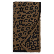 Lade das Bild in den Galerie-Viewer, Fleece Woolen Blanket Children's Knitted Leopard Blanket Fleece-Lined Knitting Leopard Blanket Dream Cover Blanket