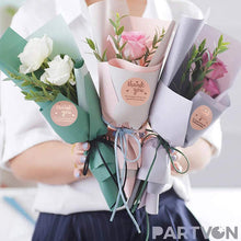 Load image into Gallery viewer, 2x500pcs Xmas Christmas Stickers Roll Label Pink Hot Laser Gold Thank Yo Flowers Candy Baking Sealing Paste Paper Adhesive Tape