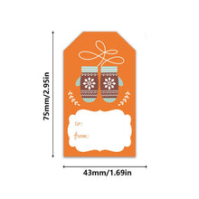 Lade das Bild in den Galerie-Viewer, 250PCs Shaped 6 Pattern Gloves Elk Merry Christmas Christmas Sticker Gift Label tape