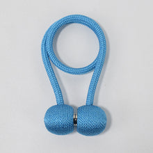 Load image into Gallery viewer, Simple Solid Color Earphone Curtain Magnetic Buckle Curtain Bandage Rope