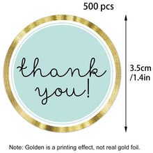 Lade das Bild in den Galerie-Viewer, 2x500pcs Christmas Xmas Baking Biscuit Cake Baby Blue Phnom Penh Thank You Stickers tape