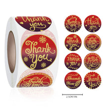 Load image into Gallery viewer, 2x500pcs Christmas Xmas Happy Valentine's Day Valentine's Day Gift Stickers tape