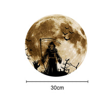 Load image into Gallery viewer, 30cm Halloween Fluorescence Sticker Crow Death Ghost Hand Pumpkin Moon Show Window Decoration