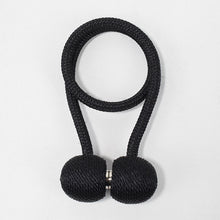 Load image into Gallery viewer, Simple Solid Color Earphone Curtain Magnetic Buckle Curtain Bandage Rope