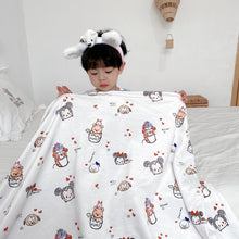 Lade das Bild in den Galerie-Viewer, Baby Coral Fleece Blanket Coral Fleece Soft Spring and Autumn Quilt Cartoon Double Layer Cover Blanket