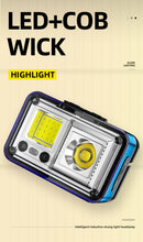Lade das Bild in den Galerie-Viewer, Head Light Led Multi-Function Strong Light Induction Cob Mini Night Running XPG