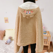 Load image into Gallery viewer, Autumn and Winter Thickened Lazy Shawl Cape Cartoon Nap Blanket Student Velvet Blanket