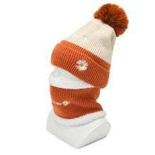 Lade das Bild in den Galerie-Viewer, Warm Winter Knit Beanie Hats Men's Women's Autumn and Winter Style Fur Ball Outdoor Fleece-Lined Warm Neck Protection Unisex