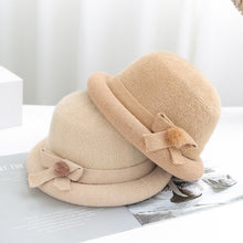 Lade das Bild in den Galerie-Viewer, Warm Winter Knit Beanie Hats Autumn and Winter plus Fluff Hat Middle-Aged and Elderly Women Unisex