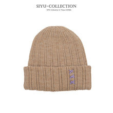 Lade das Bild in den Galerie-Viewer, Warm Winter Knit Beanie Hats Wool Women Korean Style Autumn and Winter Solid Color Warm Outdoor Male Unisex