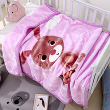 Lade das Bild in den Galerie-Viewer, Babies' Woolen Blanket Thick Double Layer Raschel Cartoon Extra Thick Autumn and Winter Small Cloud Blanket