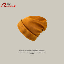 Load image into Gallery viewer, Warm Winter Knit Beanie Hats Thickened Earflaps Wool Simple Solid Color Pullover for Women Unisex