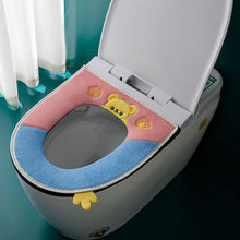 Load image into Gallery viewer, 3pcs Toilet Seat Cover Pads Household Waterproof Universal Zipper Washer Heater Band