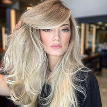 Load image into Gallery viewer, Women Wig Short Curly Hair Partial Gradient Color Micro Roll Head Cover W126