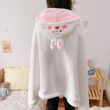 Load image into Gallery viewer, Autumn and Winter Thickened Lazy Shawl Cape Cartoon Nap Blanket Student Velvet Blanket