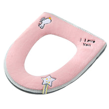 Load image into Gallery viewer, 3pcs Toilet Seat Cover Pads Zipper Washable Cushion Happy Day